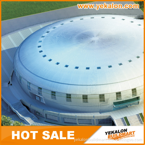 Yekalon Curtain Wall System Polycarbonate Glass Tubular Dome Skylight Roof Cover Material Price